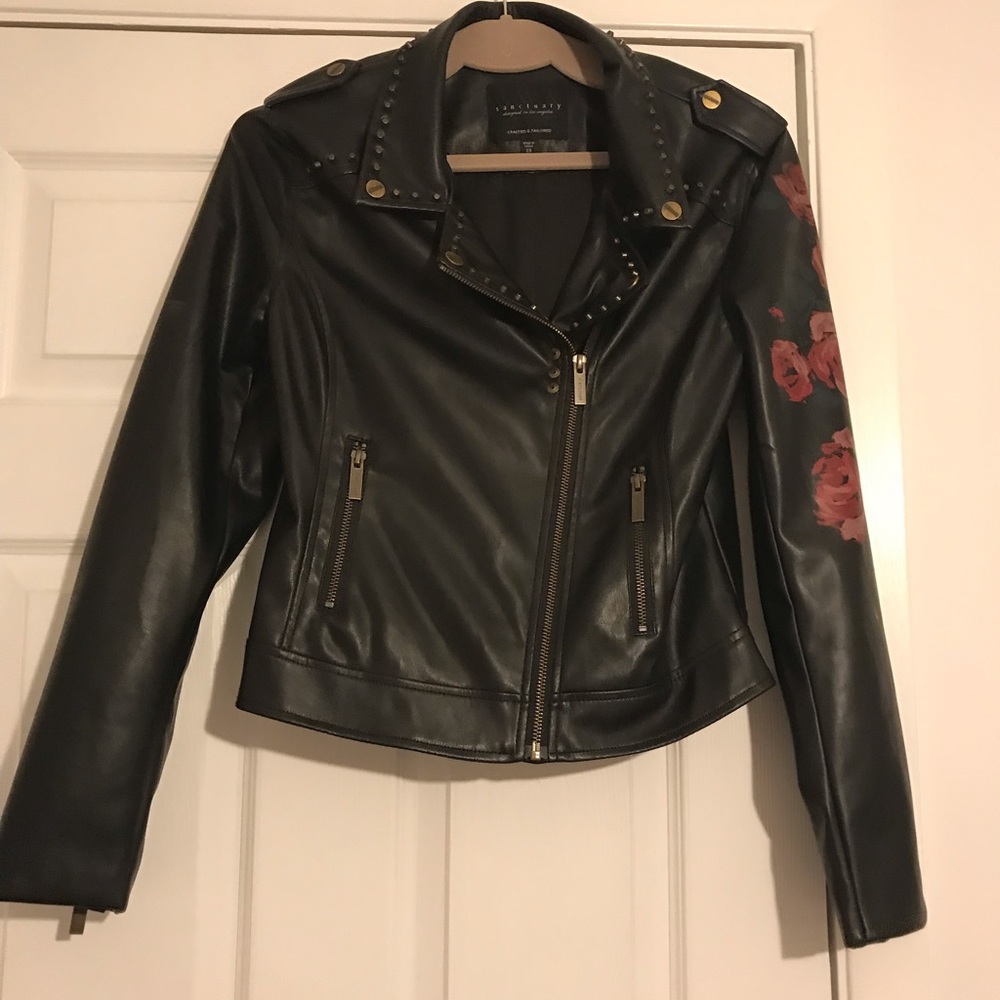 RARE Sanctuary faux leather jacket